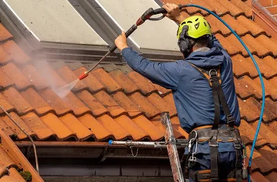 Démoussage et hydrofuge de toiture à Camoël